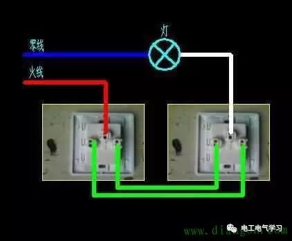 音响控制开关布线实图